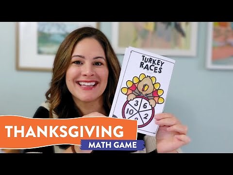 Thanksgiving Math Game for 1st Grade // Thanksgiving math centers for first grade