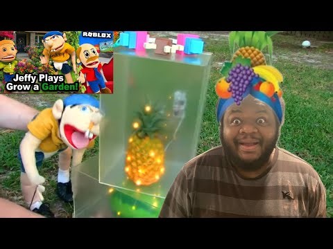 SML Movie: Jeffy Plays Grow A Garden! (REACTION) #sml #jeffy #growagarden 😂🌷🌸🍓🍍