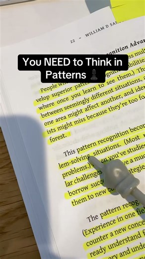 You NEED to think in patterns ♟️ #patternrecognition