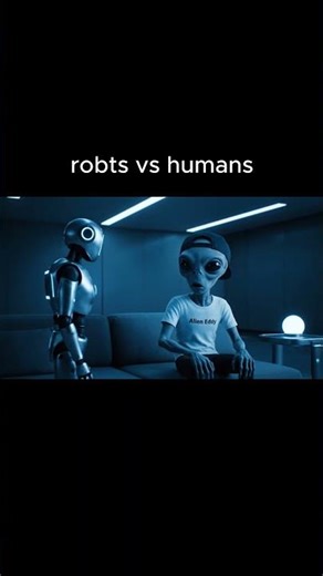 Alien Eddy asks: robots vs humans #alien #alienvlog #battle #versus #debate