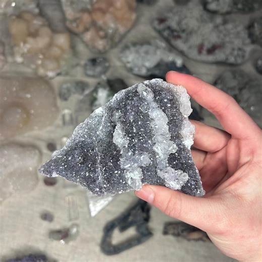 Druzy Flower Amethyst Crust | Uraguay Crystal - Etsy