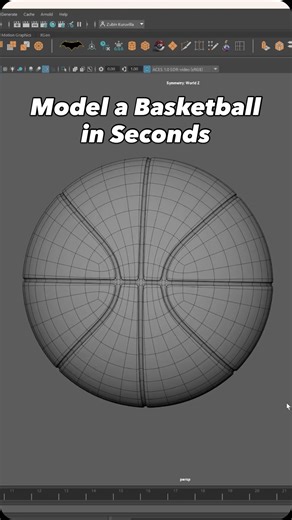 Zubin K on Instagram: "The perfect prop for any sporty scene! Here’s a quick way to model a basketball with clean topology in just a few steps. Save this for later and follow for more modeling tips! #3dart #3dartist #hardsurface #hardsurfacemodeling #modeling #3dmodeling #cgi #modelingtips #topology #3dmodeler #blender3d #maya #autodeskmaya #basketball #mech #mechas #maya3d #maya3dmodeling"