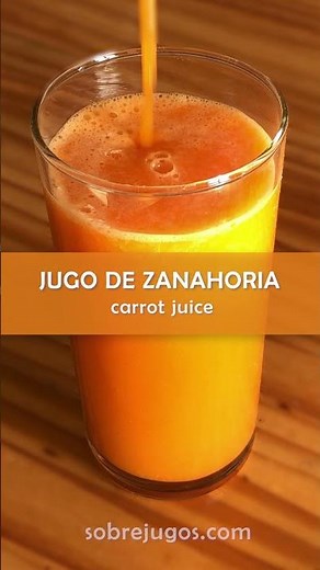 Jugo de Zanahoria: Receta Fácil #shorts