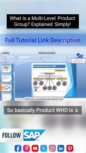 SAP Online Training Courses | What is a Multi-Level Product Group | SAP PP Sales Operation Planning