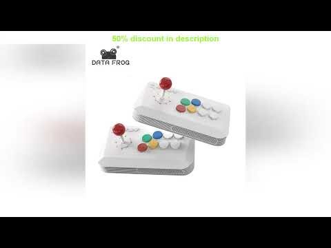 #DATA FROG Wireless Game Controller with Ergonomic 2.4G Arcade Joystick Fight Stick for Switch PC A