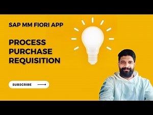 SAP Fiori App - Process Purchase Requisition