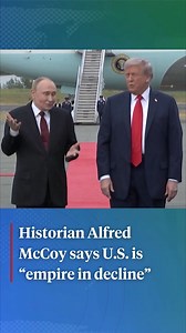 Democracy Now! | Historian Alfred McCoy says the United States is "an empire in decline," exhibiting the same "irrationality" as previous declining powers.... | Instagram