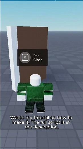 Simple Door Script in Roblox Studio!