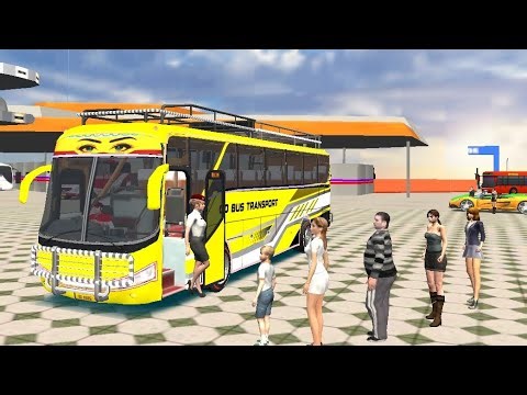 Bus Cartoon 3D, Euro Coach Bus Game Play, bus simulator,