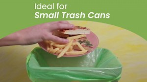 Reli. 4 Gallon Trash Bags Drawstring (100 Count) | Citrus Scented Small Trash Bags for Bathroom Can | 2 Gal - 3 Gallon - 4 Gal Small Trashcan Liners (Green)