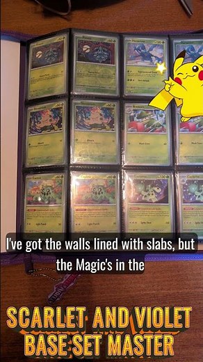 Finally Complete! Scarlet & Violet Base Master Set 🔴🟣. #pokemon #scarletandviolet #tcg #masterset