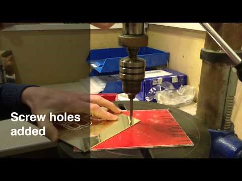 How to engrave a Brass Nameplate