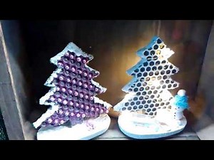 Weihnachtsbaum 🎄aus BETON und Schneemann aus Styropor