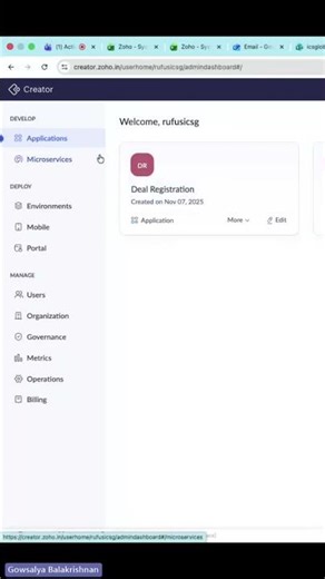 What is application in zoho creator #startup #education #coding #zoholearn #zohoassist #zoho