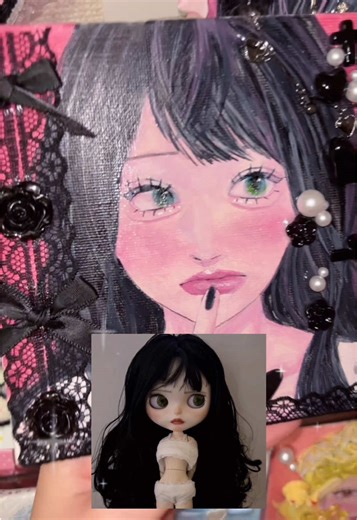Blythe Doll Illustration Process