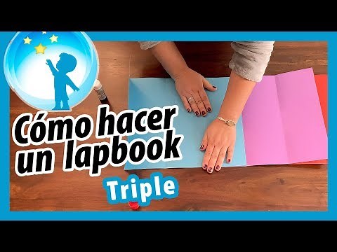 Cómo hacer un LAPBOOK DE TRES PIEZAS - Lap book Triple | Educación muy Especial