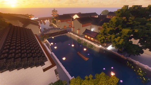 Build the millennium charm of Taizhou with blocks. Bring the ancient city walls, streets and mountains into MC, reviving oriental culture in pixel world. #MC