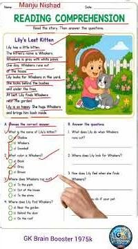 Lily’s Lost Kitten (English Lesson)​ 📚Will Lily Ever Find Her Kitten? | A Touching Short Story