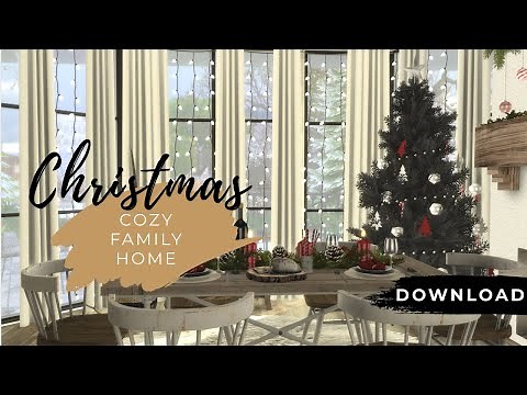 CHRISTMAS FAMILY HOUSE | DOWNLOAD + CC | BASE GAME | STOP MOTION | The Sims 4