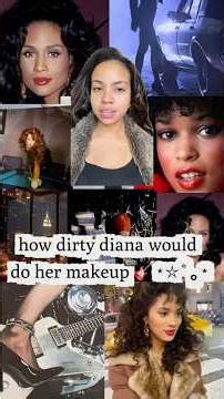 how iconic women from songs would do their makeup: dirty diana 🎸⋆⭒˚｡#80smakeup #michaeljackson