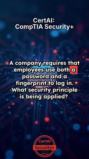 🧠 Can you solve this Security question? Most people get it wrong 👀 👉 Drop your answer below & keep practicing in the app 🚀 #SecurityPlus #CompTIA #CyberSecurity #ExamPrep #StudyTok