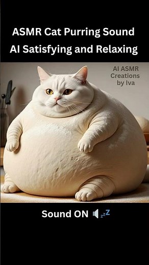 【ASMR】AI Cat Purring – Relaxing Sounds for Sleep & Stress Relief #asmr #oddlysatisfying​ #aiasmr​