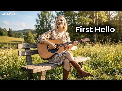ARI NOVA - FIRST HELLO (ACOUSTIC LOVE SONG) [OFFICIAL LYRICS VIDEO]