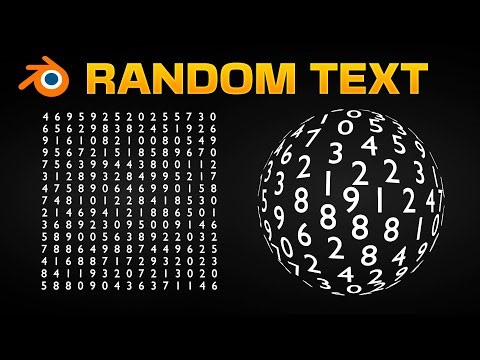 Animate RANDOM TEXT Characters in Blender - Geometry Nodes