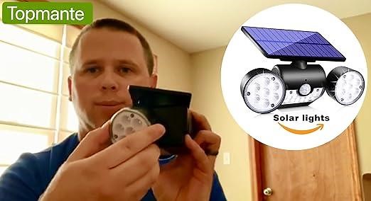 Super Bright Solar Security Spotlights with Motion Sensor