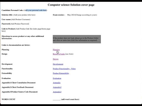 Stuck with the CS IA Cover Page? Watch this video.