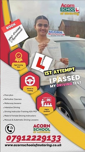 Practical driving test passed 1st Attempt, Driving lessons Blackburn, Driving Instructor Blackburn