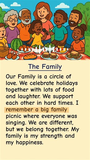 The Family - English learning For beginners 🗣🌿📖 #family #learnenglish #learnenglish | English for kids