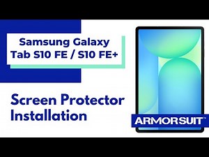 Samsung Galaxy Tab S10 FE / S10 FE+ Screen Protector MilitaryShield Installation by ArmorSuit