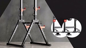 SogesPower Power Tower Pull Up Bar Station, Foldable Pull Up Dip Station Free Standing for Home Gym,Adjustable Pull Up Bar Stand Dip Bar Strength Training Workout Equipment,Triangular Design