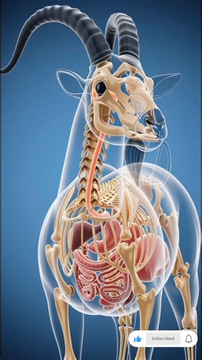 Goat Has 4 Stomachs?! 🤯 The Secret Digestive System Explained 🐐