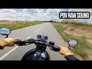 Sunday ride #Vexin 🇫🇷 | TRIUMPH BONNEVILLE T100 BLACK | PURE EXHAUST SOUND | 4K
