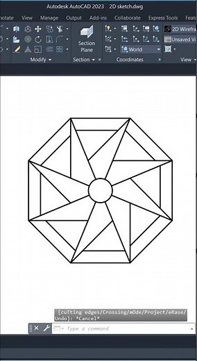 AutoCAD 2D Practice Drawing | AutoCAD Exercise drawing #autocad2026 #2ddrawing #design