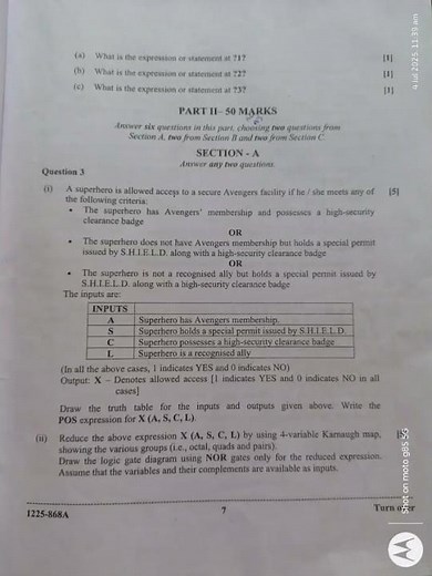 Class 12th Board question paper of #Computer science #ISC #2025