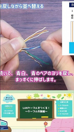 59秒でわかる？！ LANケーブルのコネクタ取り付け（うっくん方式）