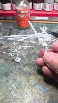 Scratch built Crossing Gates ho scale using Evergreen styrene #hoscaletrains #scalemodel #ho #model