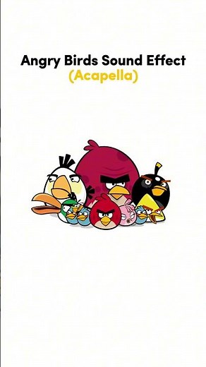 Angry Birds Sound Effect (Acapella) 🎤🎶🔥 #iphone #fun #game #mobile