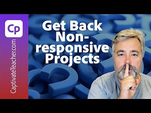 How to Bring Back Non-Responsive Projects in Adobe Captivate 13