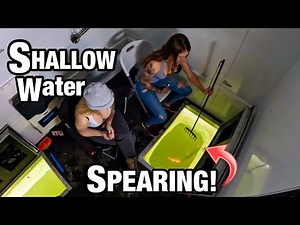 SPEAR FISHING Up north For SHALLOW PRE-SPAWN MONSTERS!!! (Non-Stop-Action!!)