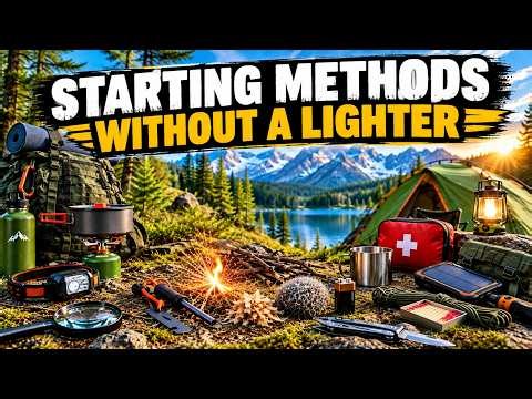 TOP 10 FIRE-STARTING METHODS WITHOUT A LIGHTER