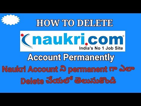 How To Delete Naukri Account/profile Permanently || Delete Naukri.com Account | Delete Naukri