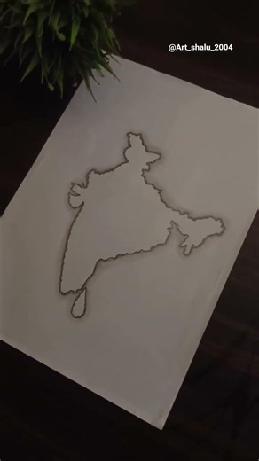 India map drawing // Art drawing #shorts @Art_shalu_2004