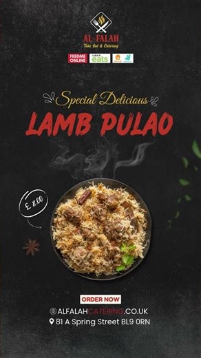 🍚 Lamb Pulao – £7.99 #buryeats #food #lifeisbutadream #foodie #halalfooduk #alfalahcatering