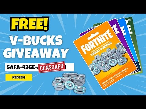 Fortnite V-Bucks Giveaway ⭐ FREE V Bucks, PSN & Xbox Codes Live!