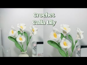 How to Crochet Calla lily flower | Easy Step by Step | Tutorial for Beginners |Crochet Flower