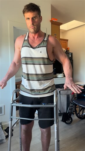 Mark LAX | Day 48 post surgery ✈️ It doesn’t look like much but 49 days ago I was paralyzed and about to die. I still might make the AVNs after all... | Instagram